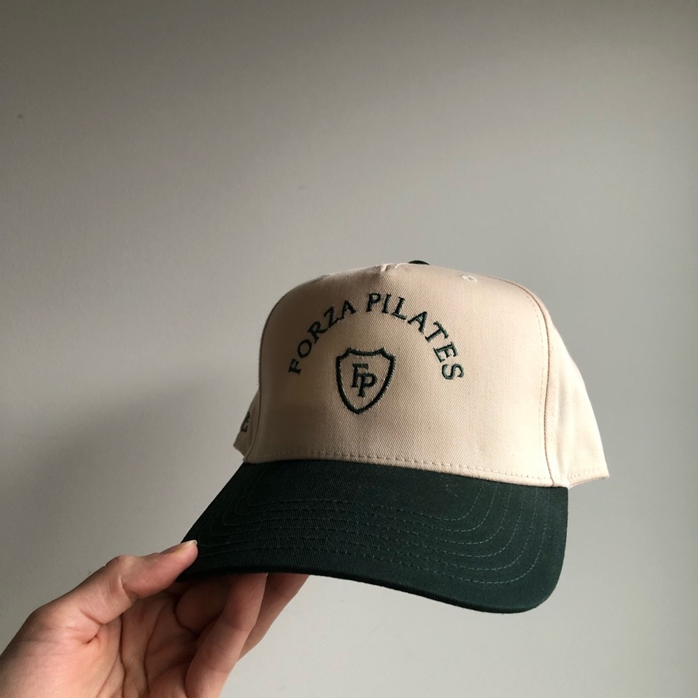 Forza Pilates OG Cream & Green Hat